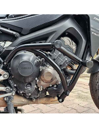 Yamaha MT09 (FZ09) Crash Cage - (2014-2021) - Engine Guard Crash Bar FJ09 XSR900 Tracer 900 Stunt Gymkhana