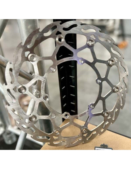 Front Brake Rotor Disc Moto-Master 320mm Flame Supermoto Street 111043 KTM Husqvarna Husaberg GasGas Stunt