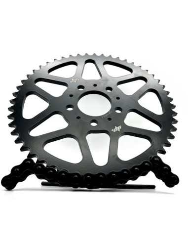 Steel Sprocket 52t 530 Harley Davidson Dyna FXD Glide Sportster 883 1200 1450 1600 Stunt Club Style