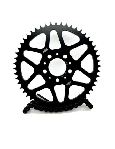 Steel Sprocket 52t 530 Harley Davidson Dyna FXD Glide Sportster 883 1200 1450 1600 Stunt Club Style