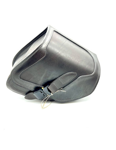 Brown Saddlebag + Frame for Indian Boober Twenty Rogue Sixty (20017-2024) Leather Solo Bag Custom