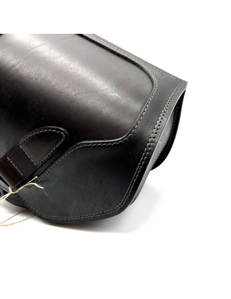 Brown Saddlebag + Frame for Indian Boober Twenty Rogue Sixty (20017-2024) Leather Solo Bag Custom