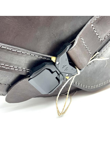 Brown Saddlebag + Frame for Indian Boober Twenty Rogue Sixty (20017-2024) Leather Solo Bag Custom