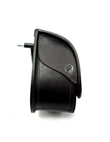 Brown Saddlebag + Frame for Indian Boober Twenty Rogue Sixty (20017-2024) Leather Solo Bag Custom