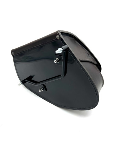 Brown Saddlebag + Frame for Indian Boober Twenty Rogue Sixty (20017-2024) Leather Solo Bag Custom
