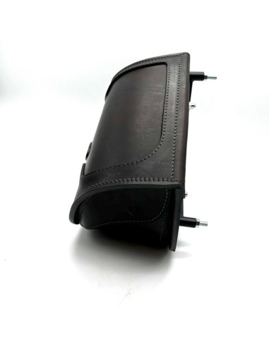 Brown Saddlebag + Frame for Indian Boober Twenty Rogue Sixty (20017-2024) Leather Solo Bag Custom