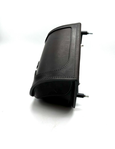 Brown Saddlebag + Frame for Indian Boober Twenty Rogue Sixty (20017-2024) Leather Solo Bag Custom
