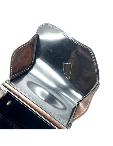 Brown Saddlebag + Frame for Indian Boober Twenty Rogue Sixty (20017-2024) Leather Solo Bag Custom