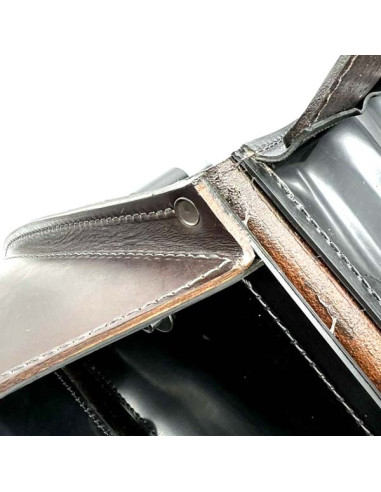 Brown Saddlebag + Frame for Indian Boober Twenty Rogue Sixty (20017-2024) Leather Solo Bag Custom