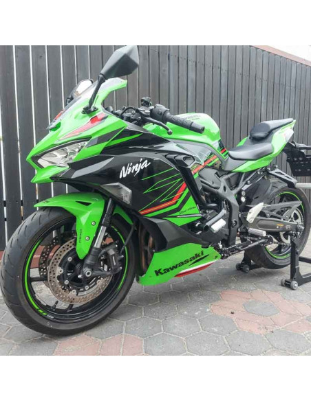 Front Sets Driver's Footrest Footpegs Kawasaki ZX4-RR Ninja ZX400 (2023-2025) Stunt Gymkhana