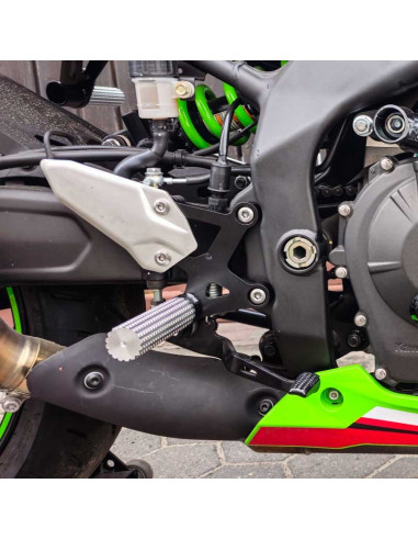Front Sets Driver's Footrest Footpegs Kawasaki ZX4-RR Ninja ZX400 (2023-2025) Stunt Gymkhana