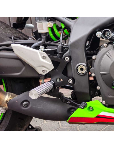 Front Sets Driver's Footrest Footpegs Kawasaki ZX4-RR Ninja ZX400 (2023-2025) Stunt Gymkhana