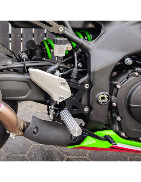 Front Sets Driver's Footrest Footpegs Kawasaki ZX4-RR Ninja ZX400 (2023-2025) Stunt Gymkhana
