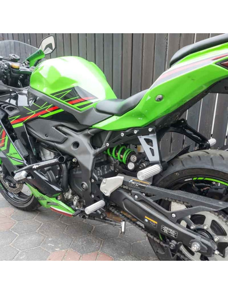 Front Sets Driver's Footrest Footpegs Kawasaki ZX4-RR Ninja ZX400 (2023-2025) Stunt Gymkhana