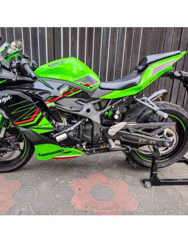 Rear Sets - Footrests Pegs Subcage Kawasaki ZX4-RR Ninja ZX400 (2023-2025) Stunt Gymkhana