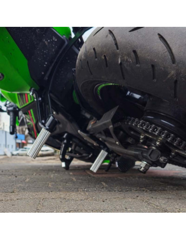 Rear Sets - Footrests Pegs Subcage Kawasaki ZX4-RR Ninja ZX400 (2023-2025) Stunt Gymkhana