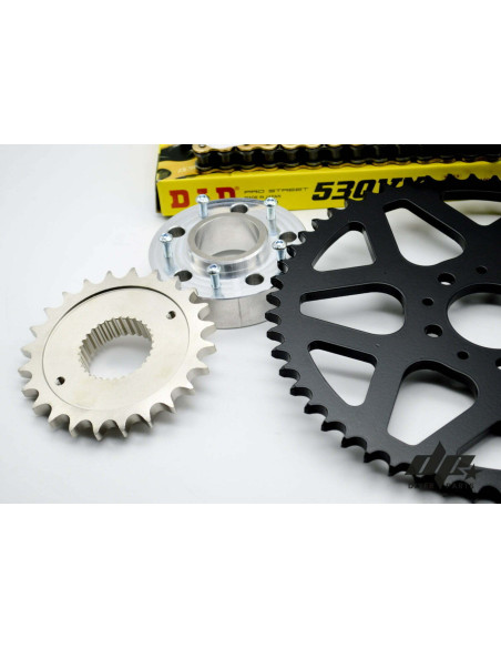 Chain Drive Kit Sprocket 24/50 +Chain Harley Davidson Dyna (2000-2005) Stunt