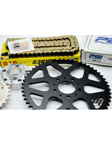 Chain Drive Kit Sprocket 24/52 +Chain Harley Davidson Dyna (2000-2005) Stunt