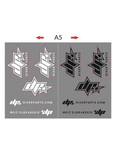 Motorcycle stickers set Dixer Parts - Stunt Gymkhana