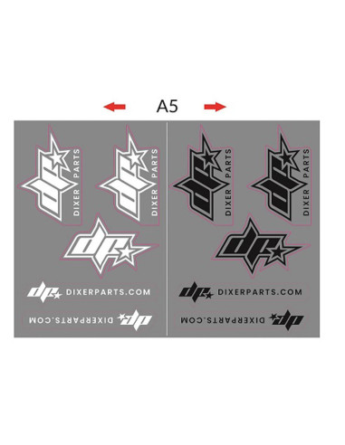 Motorcycle stickers set Dixer Parts - Stunt Gymkhana