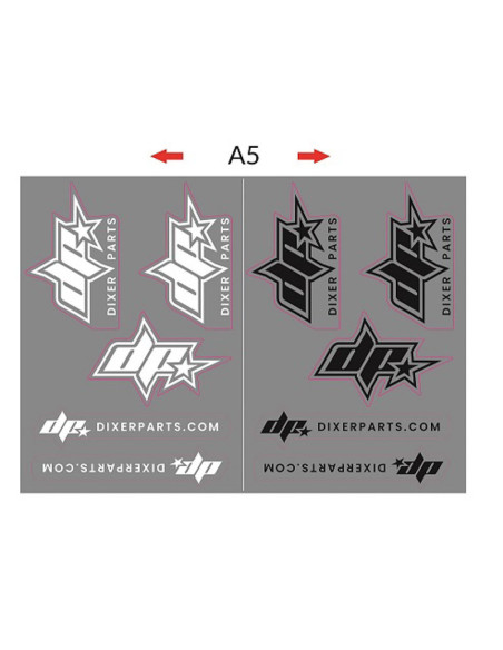 Motorcycle stickers set Dixer Parts - Stunt Gymkhana