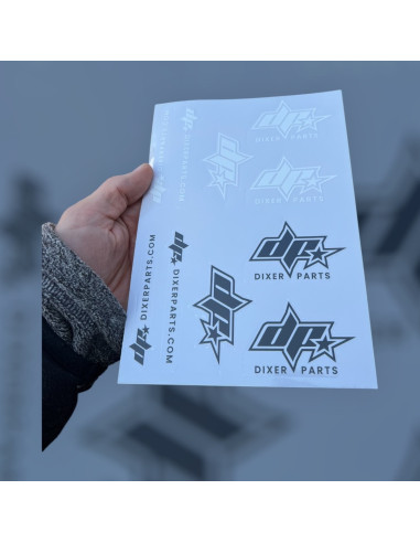 Motorcycle stickers set Dixer Parts - Stunt Gymkhana
