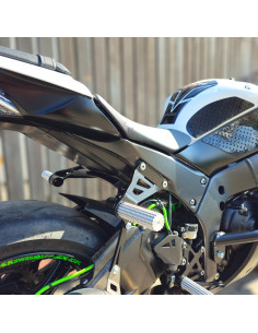 Rear Sets Footrests Pegs Subcage Kawasaki ZX10R Ninja (2011-2015) Stunt Gymkhana 2