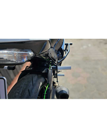 Rear Sets Footrests Pegs Subcage Kawasaki ZX10R Ninja (2011-2015) Stunt Gymkhana