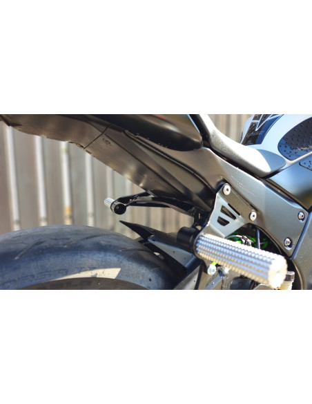 Rear Sets Footrests Pegs Subcage Kawasaki ZX10R Ninja (2011-2015) Stunt Gymkhana
