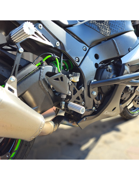 Front Sets Driver's Footrest Footpegs Kawasaki ZX10R Ninja (2011-2015)  Stunt Gymkhana