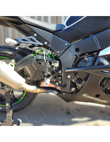Front Sets Driver's Footrest Footpegs Kawasaki ZX10R Ninja (2011-2015)  Stunt Gymkhana
