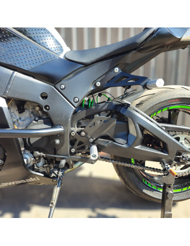 Front Sets Driver's Footrest Footpegs Kawasaki ZX10R Ninja (2011-2015)  Stunt Gymkhana