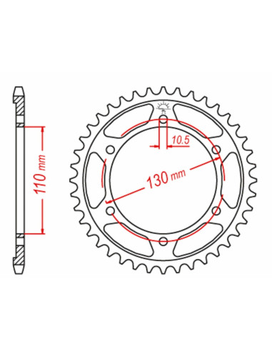 Alu Stunt Sprocket 65t 520 for Yamaha R6 FZ7 MT-07 Suzuki GSXR 600 750 (2003-2025)