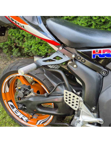 Rear Sets Footrests Pegs Subcage Honda CBR 1000RR SC57 A/B (2004-2007) Stunt Gymkhana