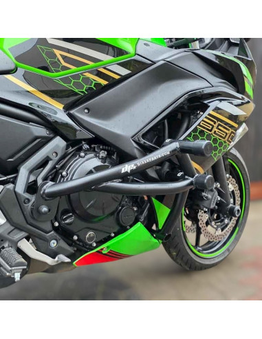 Kawasaki Ninja 650 Crash Cage (2017-2024) - Stunt Drift Street Engine Guard Highway Bar