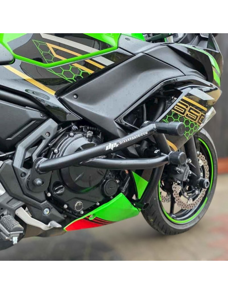 Kawasaki Ninja 650 Crash Cage (2017-2024) - Stunt Drift Street Engine Guard Highway Bar