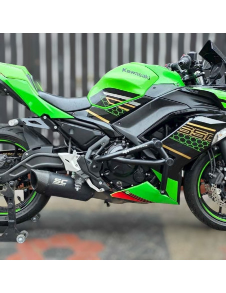 Kawasaki Ninja 650 Crash Cage (2017-2024) - Stunt Drift Street Engine Guard Highway Bar
