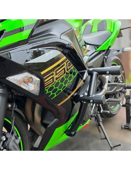 Kawasaki Ninja 650 Crash Cage (2017-2024) - Stunt Drift Street Engine Guard Highway Bar