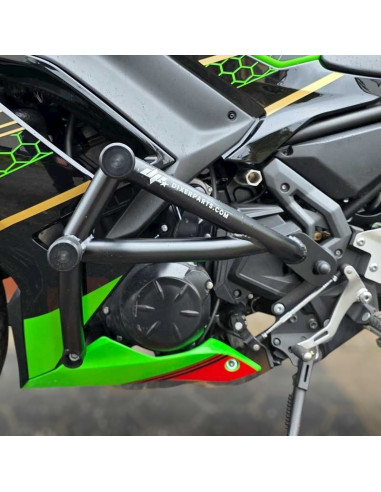 Kawasaki Ninja 650 Crash Cage (2017-2024) - Stunt Drift Street Engine Guard Highway Bar