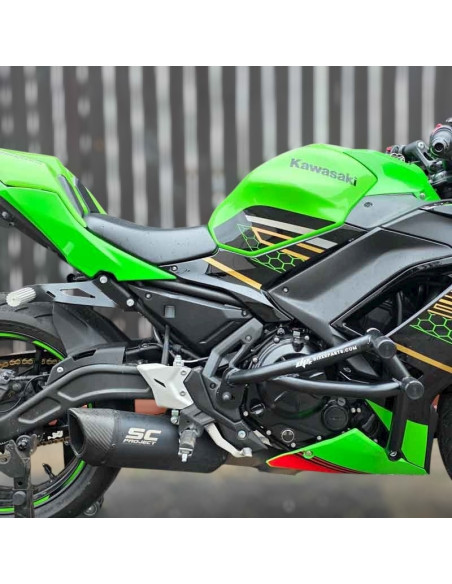 Kawasaki Ninja 650 Crash Cage (2017-2024) - Stunt Drift Street Engine Guard Highway Bar
