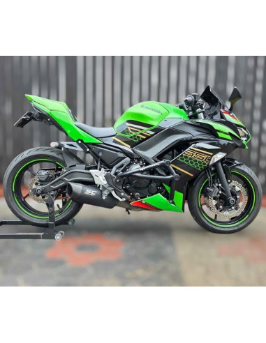 Kawasaki Ninja 650 Crash Cage (2017-2024) - Stunt Drift Street Engine Guard Highway Bar