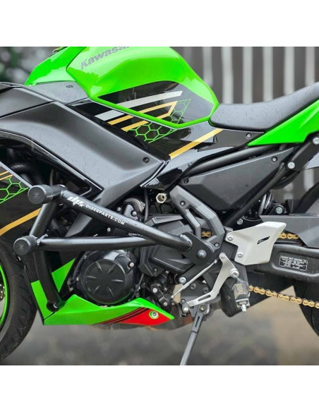 Kawasaki Ninja 650 Crash Cage (2017-2024) - Stunt Drift Street Engine Guard Highway Bar