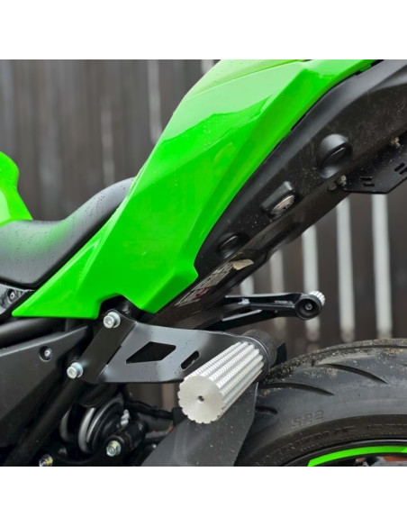 Rear Sets Footrests Pegs Subcage Kawasaki Ninja 650 EX650 Stunt Gymkhana