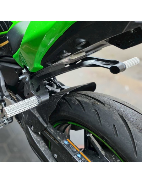 Rear Sets Footrests Pegs Subcage Kawasaki Ninja 650 EX650 Stunt Gymkhana