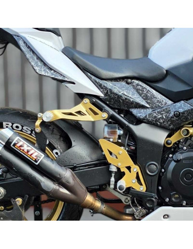 Rear Sets Footrests Pegs Subcage Suzuki GSR 750 (2011-2017) Stunt Gymkhana