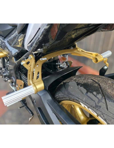 Rear Sets Footrests Pegs Subcage Suzuki GSR 750 (2011-2017) Stunt Gymkhana