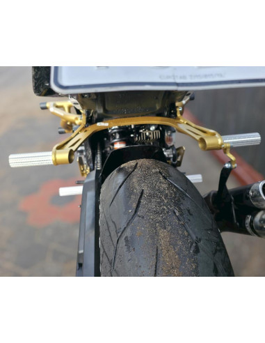 Rear Sets Footrests Pegs Subcage Suzuki GSR 750 (2011-2017) Stunt Gymkhana