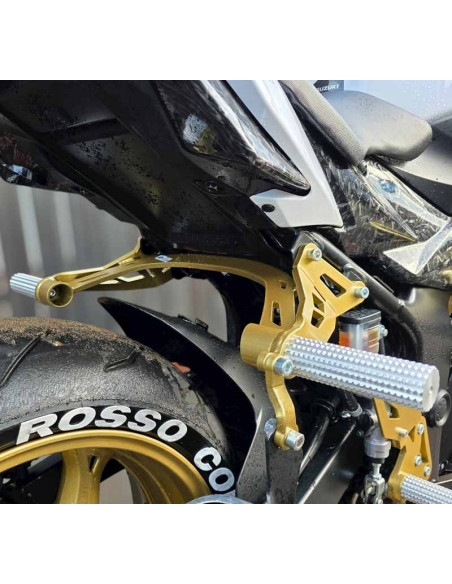 Rear Sets Footrests Pegs Subcage Suzuki GSR 750 (2011-2017) Stunt Gymkhana