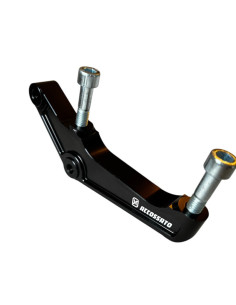 Left Upgrades Caliper Adapter Bracket Accossato 108mm Harley Davidson (2000-2023) Sportster Softail Dyna Touring