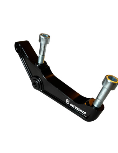 Left Upgrades Caliper Adapter Bracket Accossato 108mm Harley Davidson (2000-2023) Sportster Softail Dyna Touring